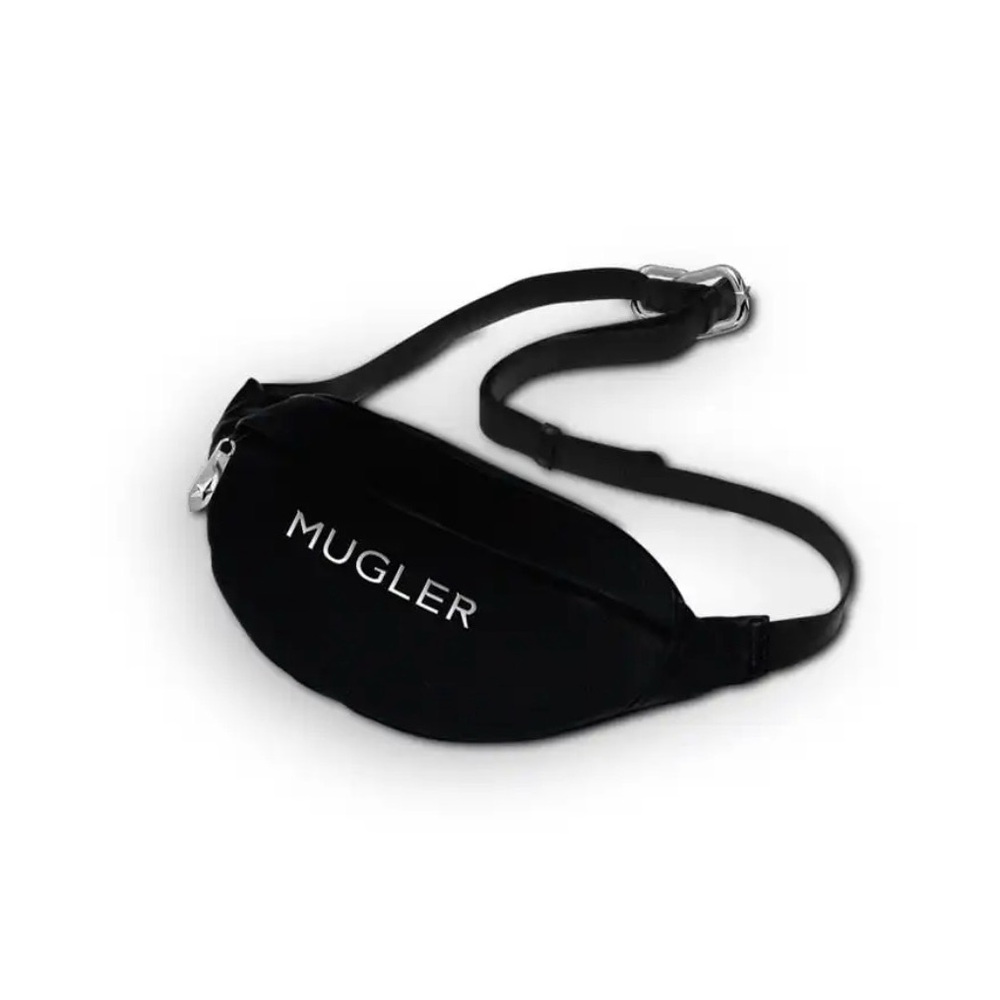 Mugler Sleek Black Belt Bag